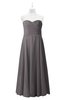 ColsBM Miah Ridge Grey Plus Size Bridesmaid Dresses Sleeveless Sweetheart Pleated Sexy A-line Floor Length