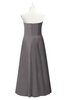 ColsBM Miah Ridge Grey Plus Size Bridesmaid Dresses Sleeveless Sweetheart Pleated Sexy A-line Floor Length