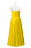 ColsBM Miah Yellow Plus Size Bridesmaid Dresses Sleeveless Sweetheart Pleated Sexy A-line Floor Length