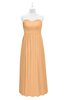 ColsBM Milani Apricot Plus Size Bridesmaid Dresses Zip up Pleated Empire Plain Floor Length Sweetheart