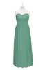 ColsBM Milani Beryl Green Plus Size Bridesmaid Dresses Zip up Pleated Empire Plain Floor Length Sweetheart