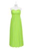 ColsBM Milani Bright Green Plus Size Bridesmaid Dresses Zip up Pleated Empire Plain Floor Length Sweetheart
