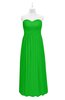 ColsBM Milani Classic Green Plus Size Bridesmaid Dresses Zip up Pleated Empire Plain Floor Length Sweetheart