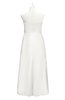 ColsBM Milani Cloud White Plus Size Bridesmaid Dresses Zip up Pleated Empire Plain Floor Length Sweetheart