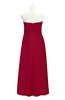 ColsBM Milani Dark Red Plus Size Bridesmaid Dresses Zip up Pleated Empire Plain Floor Length Sweetheart