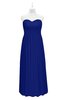 ColsBM Milani Electric Blue Plus Size Bridesmaid Dresses Zip up Pleated Empire Plain Floor Length Sweetheart