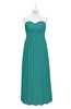 ColsBM Milani Emerald Green Plus Size Bridesmaid Dresses Zip up Pleated Empire Plain Floor Length Sweetheart