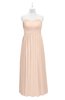 ColsBM Milani Fresh Salmon Plus Size Bridesmaid Dresses Zip up Pleated Empire Plain Floor Length Sweetheart