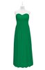 ColsBM Milani Green Plus Size Bridesmaid Dresses Zip up Pleated Empire Plain Floor Length Sweetheart