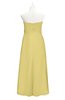 ColsBM Milani Misted Yellow Plus Size Bridesmaid Dresses Zip up Pleated Empire Plain Floor Length Sweetheart