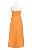 ColsBM Milani Orange Plus Size Bridesmaid Dresses Zip up Pleated Empire Plain Floor Length Sweetheart