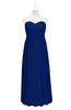 ColsBM Milani Sodalite Blue Plus Size Bridesmaid Dresses Zip up Pleated Empire Plain Floor Length Sweetheart