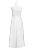 ColsBM Milani White Plus Size Bridesmaid Dresses Zip up Pleated Empire Plain Floor Length Sweetheart