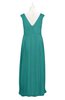 ColsBM Miya Emerald Green Plus Size Bridesmaid Dresses Mature Sleeveless V-neck Backless Floor Length Ruching