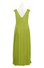 ColsBM Miya Green Oasis Plus Size Bridesmaid Dresses Mature Sleeveless V-neck Backless Floor Length Ruching
