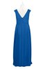 ColsBM Miya Royal Blue Plus Size Bridesmaid Dresses Mature Sleeveless V-neck Backless Floor Length Ruching