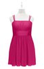 ColsBM Wilt Beetroot Purple Plus Size Bridesmaid Dresses Spaghetti Zipper Sleeveless Sash Mini Informal