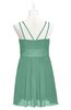 ColsBM Wilt Beryl Green Plus Size Bridesmaid Dresses Spaghetti Zipper Sleeveless Sash Mini Informal