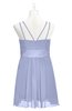 ColsBM Wilt Blue Heron Plus Size Bridesmaid Dresses Spaghetti Zipper Sleeveless Sash Mini Informal