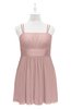 ColsBM Wilt Blush Pink Plus Size Bridesmaid Dresses Spaghetti Zipper Sleeveless Sash Mini Informal