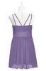 ColsBM Wilt Chalk Violet Plus Size Bridesmaid Dresses Spaghetti Zipper Sleeveless Sash Mini Informal
