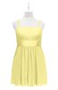 ColsBM Wilt Daffodil Plus Size Bridesmaid Dresses Spaghetti Zipper Sleeveless Sash Mini Informal