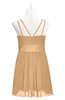 ColsBM Wilt Desert Mist Plus Size Bridesmaid Dresses Spaghetti Zipper Sleeveless Sash Mini Informal