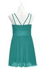 ColsBM Wilt Emerald Green Plus Size Bridesmaid Dresses Spaghetti Zipper Sleeveless Sash Mini Informal