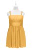 ColsBM Wilt Golden Cream Plus Size Bridesmaid Dresses Spaghetti Zipper Sleeveless Sash Mini Informal
