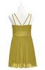 ColsBM Wilt Golden Olive Plus Size Bridesmaid Dresses Spaghetti Zipper Sleeveless Sash Mini Informal