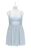 ColsBM Wilt Illusion Blue Plus Size Bridesmaid Dresses Spaghetti Zipper Sleeveless Sash Mini Informal