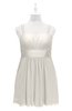 ColsBM Wilt Off White Plus Size Bridesmaid Dresses Spaghetti Zipper Sleeveless Sash Mini Informal