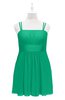 ColsBM Wilt Pepper Green Plus Size Bridesmaid Dresses Spaghetti Zipper Sleeveless Sash Mini Informal