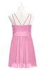 ColsBM Wilt Pink Plus Size Bridesmaid Dresses Spaghetti Zipper Sleeveless Sash Mini Informal