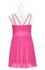 ColsBM Wilt Rose Pink Plus Size Bridesmaid Dresses Spaghetti Zipper Sleeveless Sash Mini Informal
