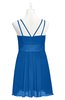 ColsBM Wilt Royal Blue Plus Size Bridesmaid Dresses Spaghetti Zipper Sleeveless Sash Mini Informal