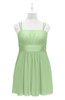 ColsBM Wilt Sage Green Plus Size Bridesmaid Dresses Spaghetti Zipper Sleeveless Sash Mini Informal