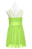 ColsBM Wilt Sharp Green Plus Size Bridesmaid Dresses Spaghetti Zipper Sleeveless Sash Mini Informal