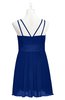 ColsBM Wilt Sodalite Blue Plus Size Bridesmaid Dresses Spaghetti Zipper Sleeveless Sash Mini Informal