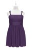 ColsBM Wilt Violet Plus Size Bridesmaid Dresses Spaghetti Zipper Sleeveless Sash Mini Informal