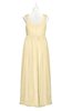 ColsBM Saniyah Cornhusk Plus Size Bridesmaid Dresses V-neck Floor Length Romantic Sleeveless Paillette Backless