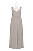 ColsBM Saniyah Fawn Plus Size Bridesmaid Dresses V-neck Floor Length Romantic Sleeveless Paillette Backless