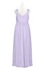 ColsBM Saniyah Pastel Lilac Plus Size Bridesmaid Dresses V-neck Floor Length Romantic Sleeveless Paillette Backless