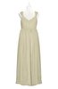 ColsBM Saniyah Putty Plus Size Bridesmaid Dresses V-neck Floor Length Romantic Sleeveless Paillette Backless