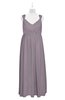 ColsBM Saniyah Sea Fog Plus Size Bridesmaid Dresses V-neck Floor Length Romantic Sleeveless Paillette Backless