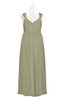 ColsBM Saniyah Sponge Plus Size Bridesmaid Dresses V-neck Floor Length Romantic Sleeveless Paillette Backless