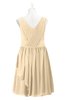ColsBM Mariyah Apricot Gelato Plus Size Bridesmaid Dresses Romantic Sheath Tea Length Sleeveless Pick up V-neck