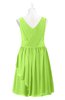 ColsBM Mariyah Bright Green Plus Size Bridesmaid Dresses Romantic Sheath Tea Length Sleeveless Pick up V-neck