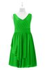 ColsBM Mariyah Classic Green Plus Size Bridesmaid Dresses Romantic Sheath Tea Length Sleeveless Pick up V-neck
