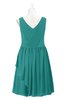 ColsBM Mariyah Emerald Green Plus Size Bridesmaid Dresses Romantic Sheath Tea Length Sleeveless Pick up V-neck